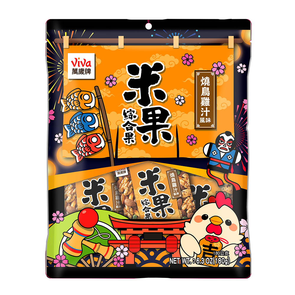 萬歲牌-燒鳥雞汁風味米果綜合果(180g)