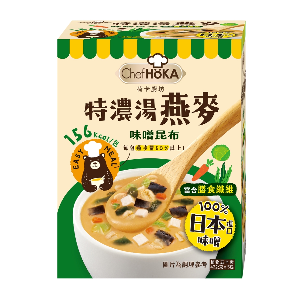 荷卡廚坊-特濃湯燕麥(味噌昆布5包)