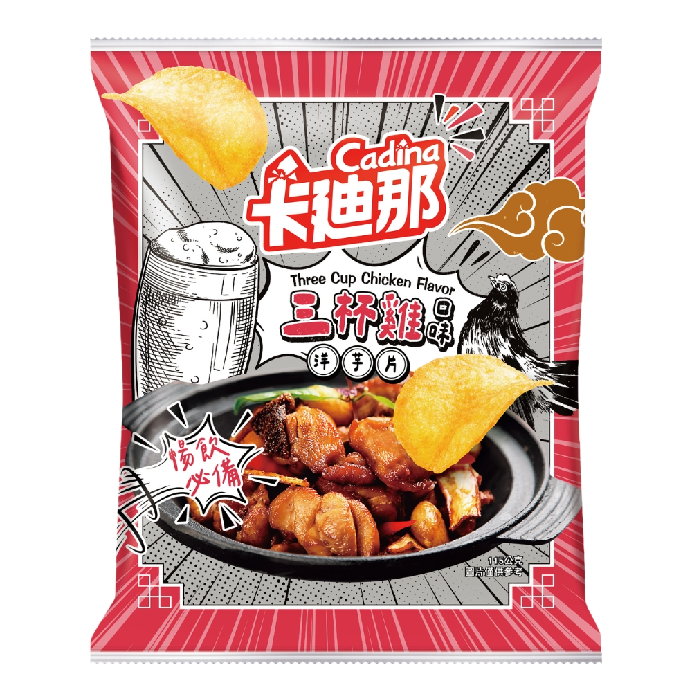 卡廸那-洋芋片三杯雞口味(115g)