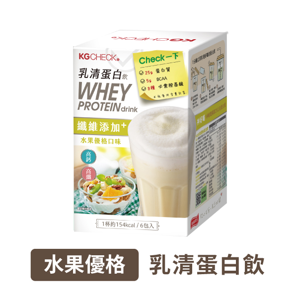 乳清蛋白飲-水果優格口味(43gx6包)